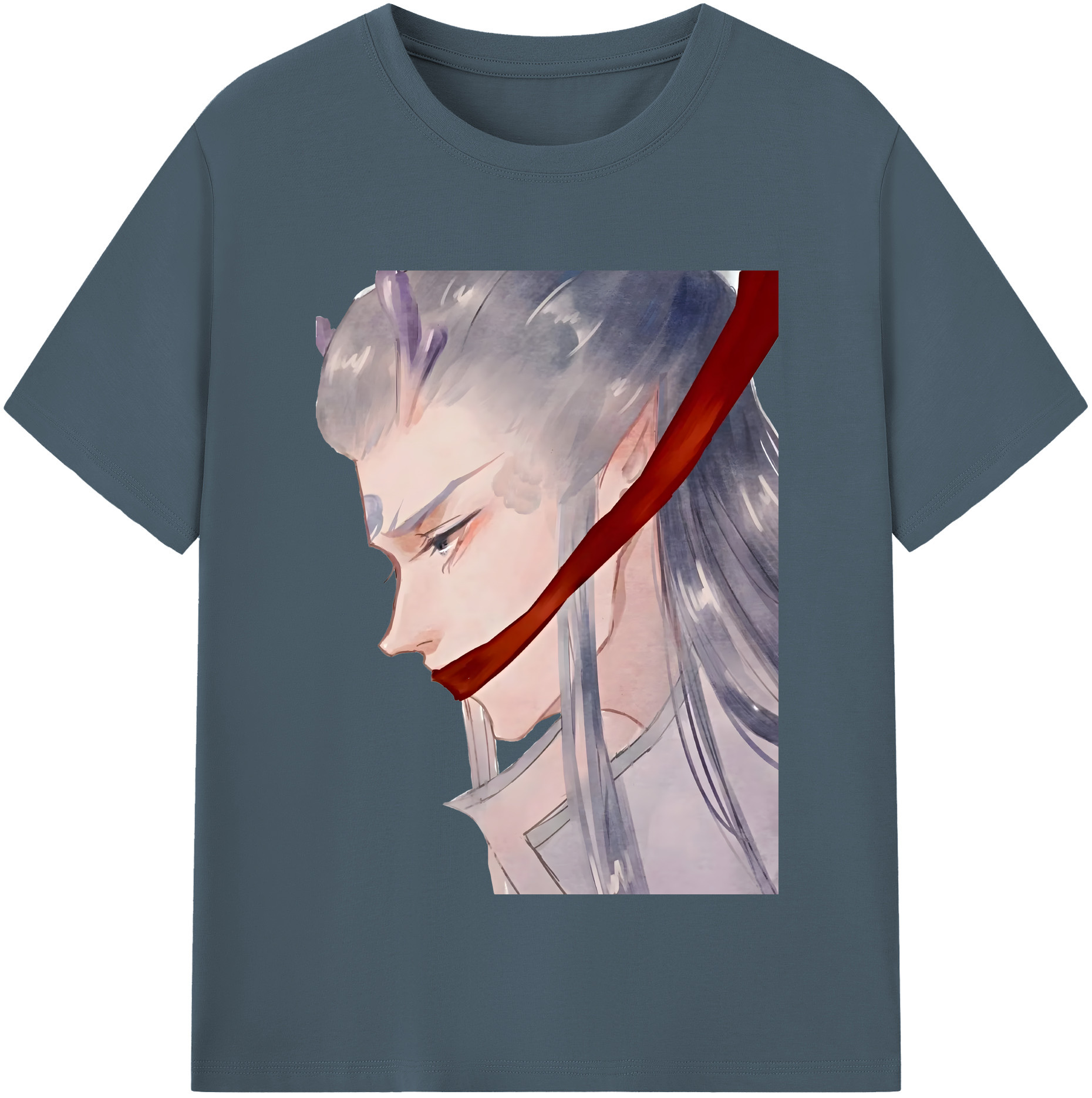 （画像用） Ne Zha 2 ナタ 魔童の大暴れ 綿100％半袖Tシャツ（フロントプリント）